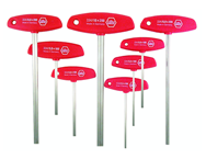 8 Piece - 2.0 - 10mm - T-Handle Hex Ergonomic Comfort Grip Metric Set - Exact Industrial Supply