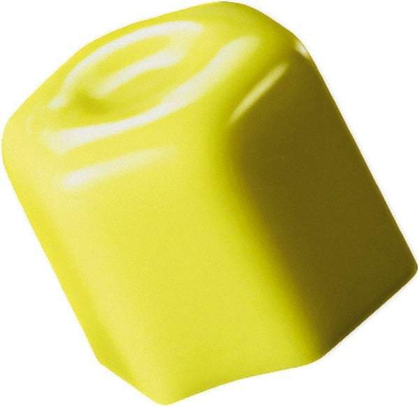 Caplugs - Hex Head Hex Cap - 1" Long, Vinyl, Yellow - Exact Industrial Supply