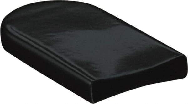 Caplugs - 1/8" x 1/2" x 1/2", Rectangular with Dome Head Finishing Cap/Grip - 1" Long, Vinyl, Black - Exact Industrial Supply