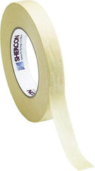 Caplugs - 45mm Wide x 55 m Long Off-White Crepe Paper High Temperature Masking Tape - Series KD1145MM, 7.5 mil Thick - Exact Industrial Supply