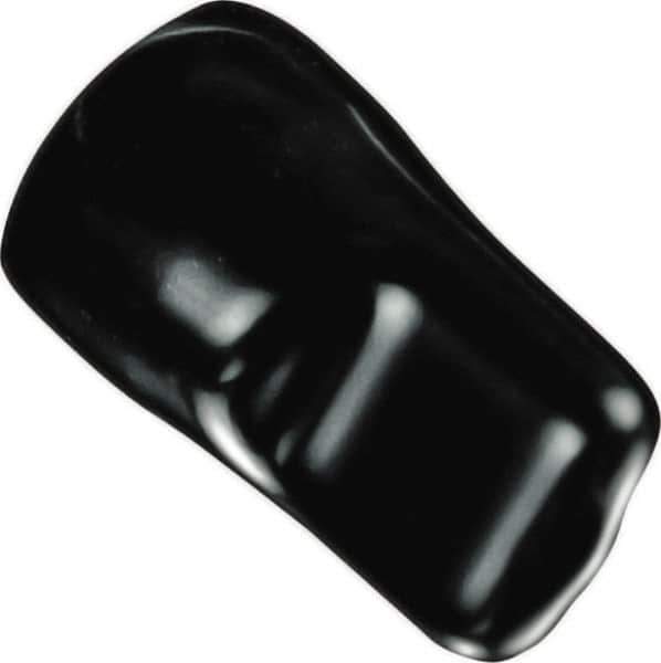 Caplugs - 3/16" ID, Pull-Tab, Round Head Masking Cap - 1-7/8" Long, Vinyl, Black - Exact Industrial Supply