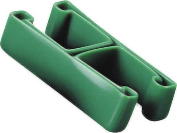 Caplugs - 1-5/8" x 3/4", Flexible Push-On I-Frame End Cap - 1-5/8" Long, Vinyl, Blue - Exact Industrial Supply