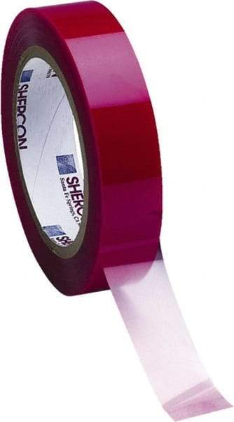 Caplugs - 6" Wide x 72 Yd Long Red Polyester Film High Temperature Masking Tape - Series PC11-6000, 3.5 mil Thick - Exact Industrial Supply