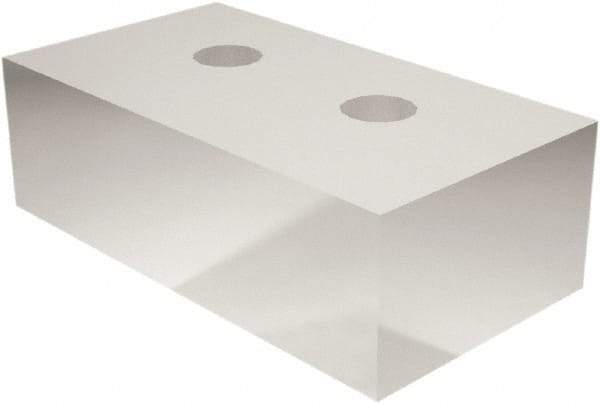 Schunk - 160mm Wide x 120mm High x 68mm Thick, Flat/No Step Vise Jaw - Soft, Aluminum, Moveable Jaw, Compatible with KSC 160 Vises - Exact Industrial Supply