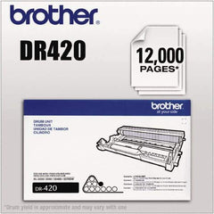 Brother - Black Drum Unit - Use with Brother DCP-7060, 7065DN, HL-2220, 2230, 2280DW, 2240, 2240D, FAX-2840, 2940, MFC-7240, 7360N, 7460DN, 7860DW - Exact Industrial Supply