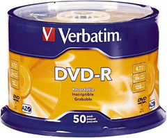 Verbatim - Silver DVD-R Discs - Use with CD, DVD - Exact Industrial Supply