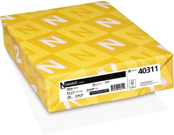 Neenah Paper - 8-1/2" x 11" White Copy Paper - Use with Laser Printers, Inkjet Printers, Copiers - Exact Industrial Supply