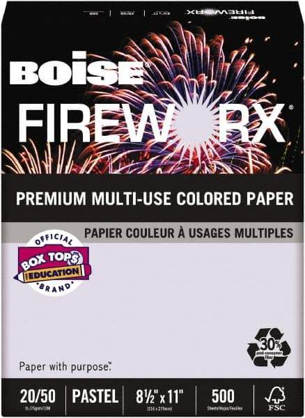 Boise - 8-1/2" x 11" Lavender Colored Copy Paper - Use with Laser Printers, Copiers, Plain Paper Fax Machines, Multifunction Machines - Exact Industrial Supply