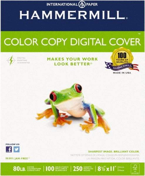 Hammermill - 8-1/2" x 11" Photo White Colored Copy Paper - Use with High-Speed Copiers,High-Speed Printers,Laser Printers - Exact Industrial Supply
