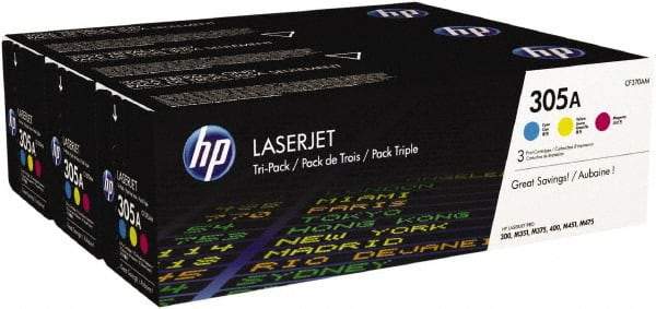 Hewlett-Packard - Cyan, Magenta & Yellow Toner Cartridge - Use with HP LaserJet Pro 300 color MFP M375nw, 400 color MFP M475, 400 color M451 - Exact Industrial Supply