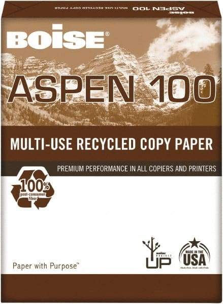 Boise - 8-1/2" x 11" White Copy Paper - Use with Laser Printers, Copiers, Inkjet Printers, Fax Machines, Multifunction Machines - Exact Industrial Supply
