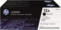 Hewlett-Packard - Black Toner Cartridge - Use with HP LaserJet 1012, 1018, 1020, 1022, 3015, 3020, 3030, 3050, 3052, 3055, M1319f MFP - Exact Industrial Supply