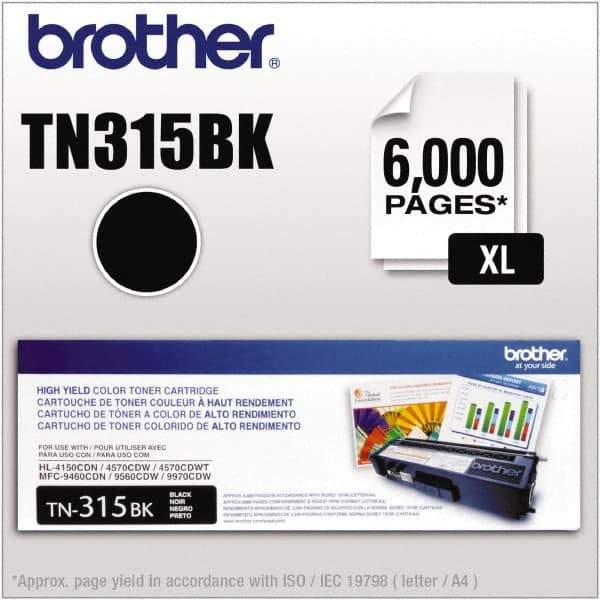 Brother - Black Toner Cartridge - Use with Brother HL-4150CDN, 4570CDW, 4570CDWT, MFC-9460CDN, 9560CDW, 9970CDW - Exact Industrial Supply
