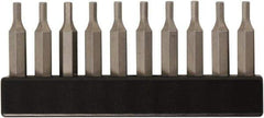 Wiha - 7/64" Hex Screwdriver Bit - 4mm Drive, 28mm OAL - Exact Industrial Supply