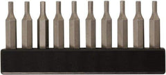 Wiha - Hex Screwdriver Bit - 4mm Drive, 28mm OAL - Exact Industrial Supply