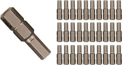 Wiha - 7/32" Hex Screwdriver Bit - 1/4" Drive, 25mm OAL - Exact Industrial Supply