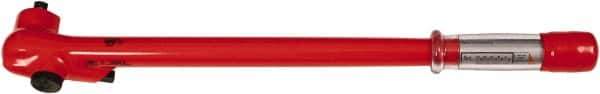 Wiha - 1/2" Drive Insulated Torque Wrench - 40 N/m to 220 N/m Torque, 21" OAL - Exact Industrial Supply