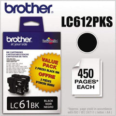 Brother - Black Ink Cartridge - Use with Brother DCP-J140W, 165C, 375CW, 385C, 395CN, 585CW, MFC-250C, 255CW, 290C, 295CN, 490CW, 495CW, J615W, 775CW, 790CW, 795CW, 990CW - Exact Industrial Supply