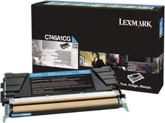 Lexmark - Cyan Toner Cartridge - Use with Lexmark C746, C748 - Exact Industrial Supply