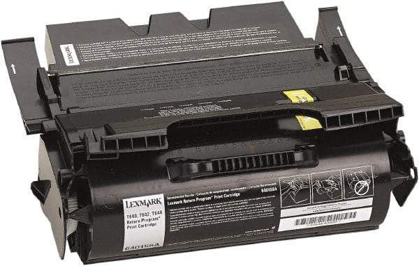 Lexmark - Black Toner Cartridge - Use with Lexmark T640, T642, T644 - Exact Industrial Supply