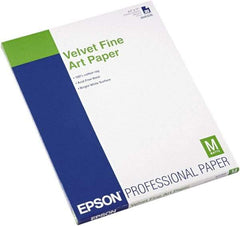 Epson - 8-1/2" x 11" White Photo Paper - Use with Inkjet Printers - Exact Industrial Supply