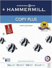 Hammermill - 8-1/2" x 11" White Copy Paper - Use with Laser Printers, Copiers, Fax Machines, Multifunction Machines - Exact Industrial Supply