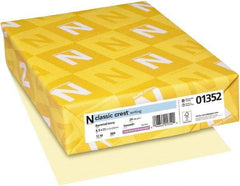 Neenah Paper - 8-1/2" x 11" Baronial Ivory Copy Paper - Use with Laser Printers, Inkjet Printers, Copiers - Exact Industrial Supply