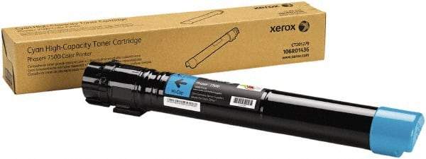 Xerox - Cyan Toner Cartridge - Use with Xerox Phaser 7500 - Exact Industrial Supply