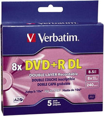 Verbatim - Silver DVD+R Disc - Use with CD, DVD Drives - Exact Industrial Supply