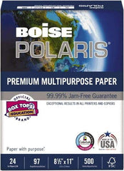 Boise - 8-1/2" x 11" White Copy Paper - Use with Laser Printers, Copiers, Inkjet Printers - Exact Industrial Supply