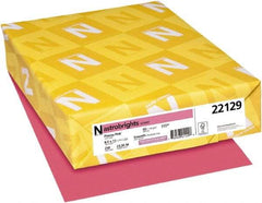 Neenah Paper - 8-1/2" x 11" Plasma Pink Colored Copy Paper - Use with Inkjet Printers, Laser Printers, Copiers - Exact Industrial Supply