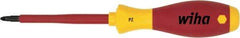 Wiha - #3 Point, 150mm Blade Length Posidrive Screwdriver - 324mm OAL - Exact Industrial Supply