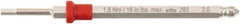 Wiha - 2mm Hex Screwdriver Bit - 6mm Drive, 75mm OAL - Exact Industrial Supply
