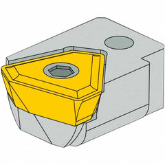 Iscar - Series Deep Drill 1-Insert Inner Drill Cartridge - Exact Industrial Supply