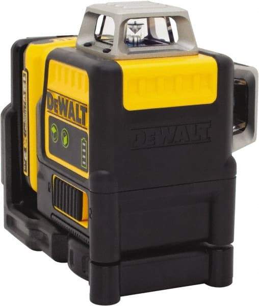 DeWALT - 2 Beam 165' Max Range Self Leveling Line Laser - Green Beam, 1/8" at 30' Accuracy, 17-3/4" Long x 13" Wide x 6-1/8" High, Battery Included - Exact Industrial Supply