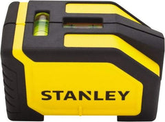 Stanley - 1 Beam 15' Max Range Alignment Laser - Red Beam, 1/8" at 10' Accuracy, 9" Long x 7-1/2" Wide x 2" High, Battery Included - Exact Industrial Supply