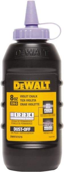 DeWALT - 8 oz Container Chalk Refill - Violet - Exact Industrial Supply