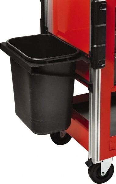 Proto - Tool Box Plastic Trash Can Holder - 19-1/2" Wide x 11-1/2" Deep x 7" High, Black, For JUC3743-3SG, JUC1834-SG-LK, JUC1834-5SG-SC - Exact Industrial Supply
