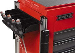 Proto - Tool Box Plastic Screwdriver Parts Bin Holder - 19-1/2" Wide x 11-1/2" Deep x 7" High, Black, For JUC3743-3SG, JUC1834-SG-LK, JUC1834-5SG-SC - Exact Industrial Supply