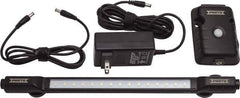 Proto - Tool Box Plastic LED Hutch Light Kit - 8-3/4" Wide x 13-9/16" Deep x 2-3/8" High, Black, For Hutches - Exact Industrial Supply