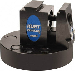 Kurt - 1" Jaw Width, 2" High x 2.69" Long x 2-11/16" Wide Dovetail Reversible Vise - For Use with 4 & 5 Axis Workholding Systems - Exact Industrial Supply