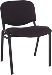 ALERA - Acrylic Black Stacking Chair - Black Frame, 19-3/4" Wide x 21" Deep x 30-3/8" High - Exact Industrial Supply