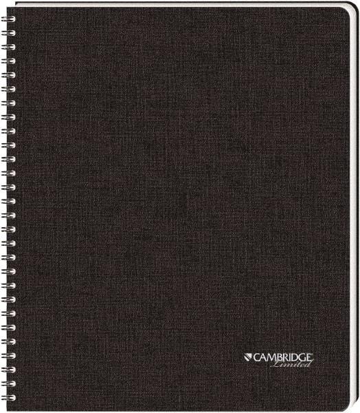 Cambridge Limited - 96 Sheet, 8-1/2 x 11", Legal (Style) Hardbound Notebook - Black - Exact Industrial Supply