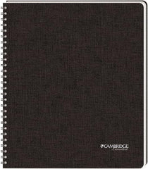 Cambridge Limited - 96 Sheet, 8-1/2 x 11", Legal (Style) Hardbound Notebook - Black - Exact Industrial Supply