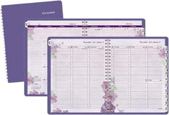 AT-A-GLANCE - 312 Sheet, 8-1/2 x 11", Weekly/Monthly Planner - Purple - Exact Industrial Supply