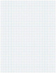 TOPS - 50 Sheet, 8-1/2 x 11", Quadrille Quadrille Pads - White - Exact Industrial Supply