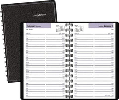 DayMinder - 312 Sheet, 11 x 17", Accounting Book - Black - Exact Industrial Supply