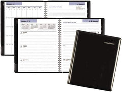 DayMinder - 26 Sheet, 6-7/8 x 8-3/4", Weekly/Monthly Planner - Black - Exact Industrial Supply