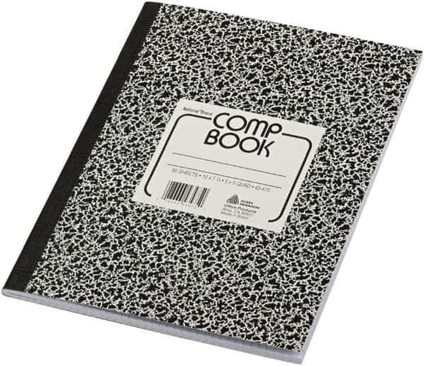 National Brand - 80 Sheet, 7-7/8 X 10", Quadrille Composition Book - Exact Industrial Supply