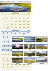 AT-A-GLANCE - 12 Sheet, 12 x 27", Wall Calendar - Exact Industrial Supply